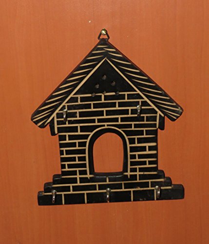 Affaires Wooden Key Holder House Shape Design,Decorative Key Holder,Wall Hanging Hooks,Thanks Giving W-40178
