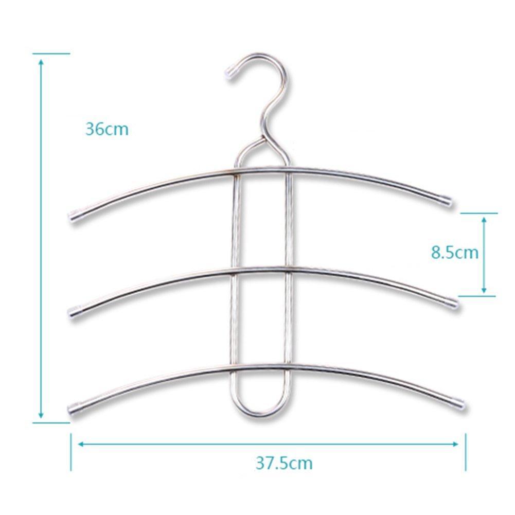 Budget liangjun stainless steel coats hangers pants skirts multifunctional drying rack 37 5x36cm size quantity 12