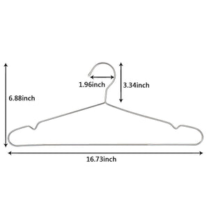 Purchase oika hangers 40 pack coat hangers clothes hangers stainless steel strong metal standard hanger 16 5 inch