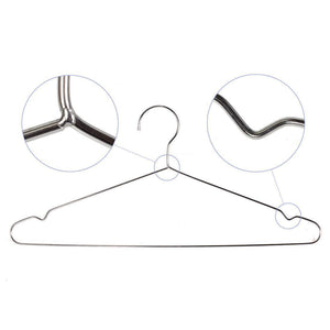 Get amazcafe 10 pcs 16 5 heavy duty stainless steel clothing clothes coat suit hangers