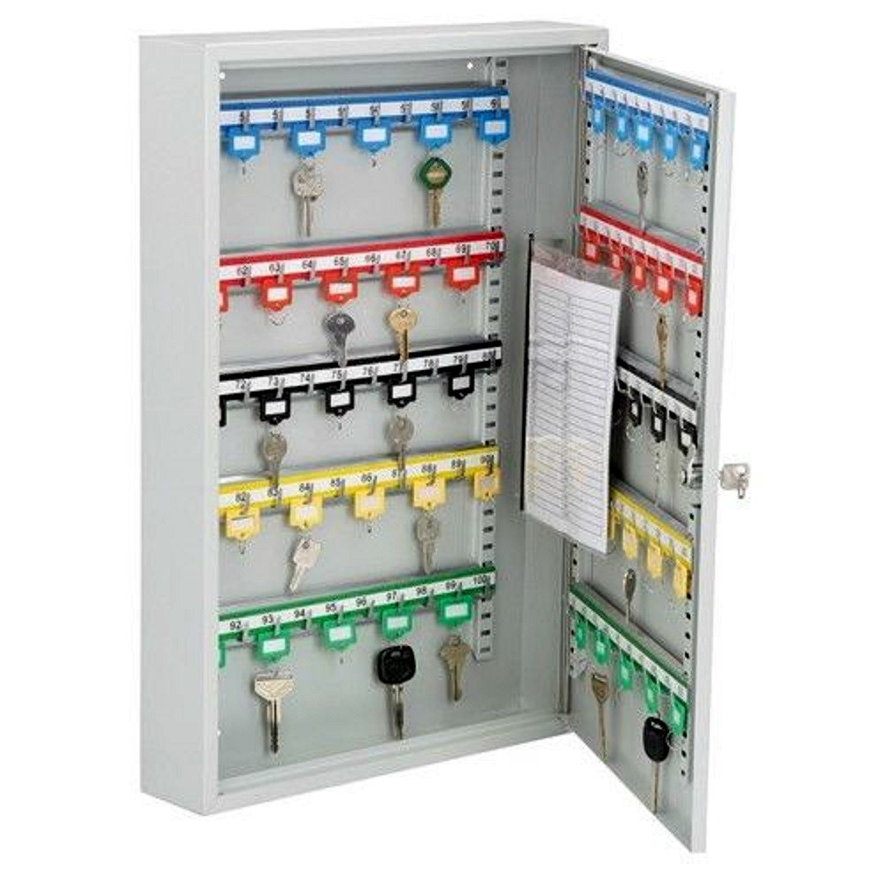 100 Key Lock Box Wall Mount Hook Cabinet Holder Safe Secure Storage Valet - Skroutz