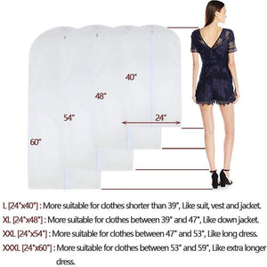 Discover the best homeclean moth proof garment clothing bags 24 x 60 hanging clothing storage bags with 6 cedar balls for coat dance costumes long dress and long gowns