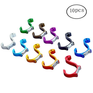 FF Elaine Swan Style Coat Hooks Wall Mounted Decorative Hook Hanger for Towel (10 Colors ,10-Pack)