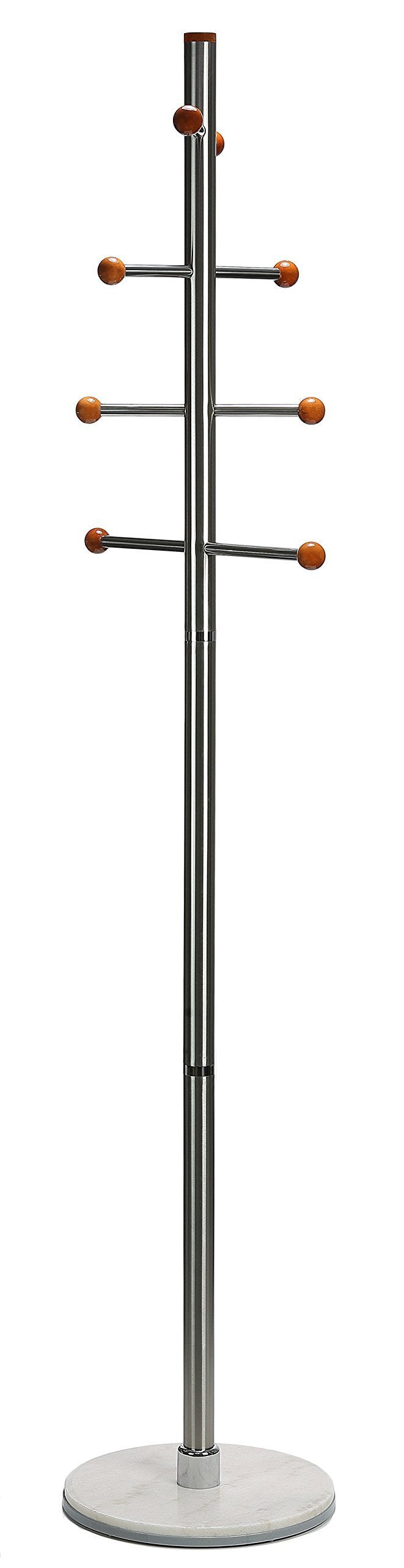 Great cortesi home antenna design coat rack chrome and natural wood finish