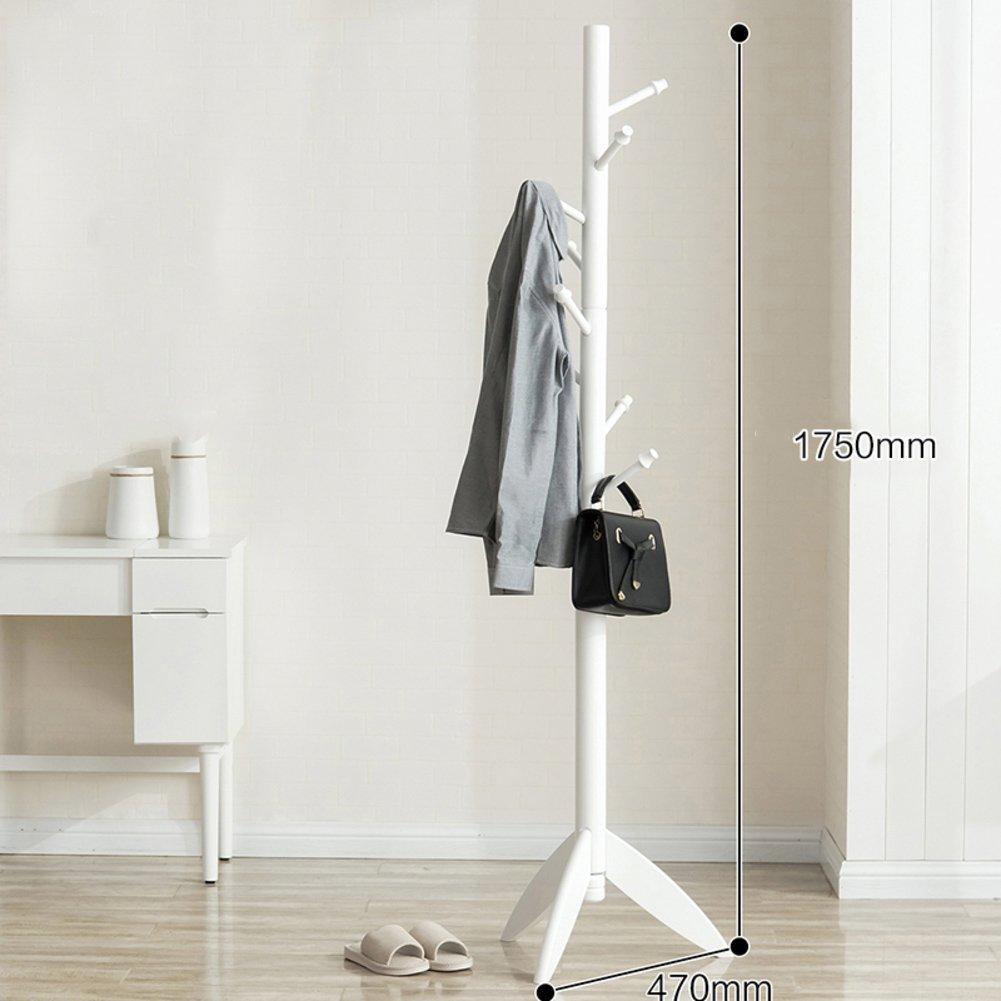 Select nice sweet honey cloth hanger rack stand tree hat hanger holder free standing solid wood coat rack floor hanger for bedroom living room hall 10 hooks r 47x175cm19x69inch