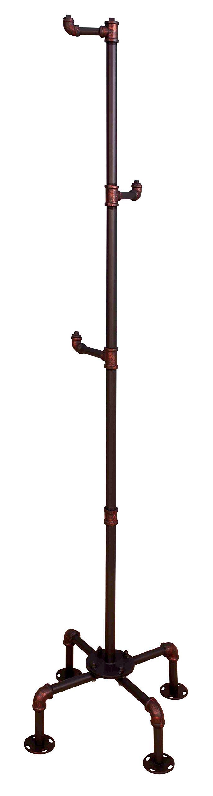 Organize with homes inside out idf 7914cr cuprite industrial coat rack