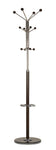 Save cortesi home walnut wood centi coat rack with black marble base