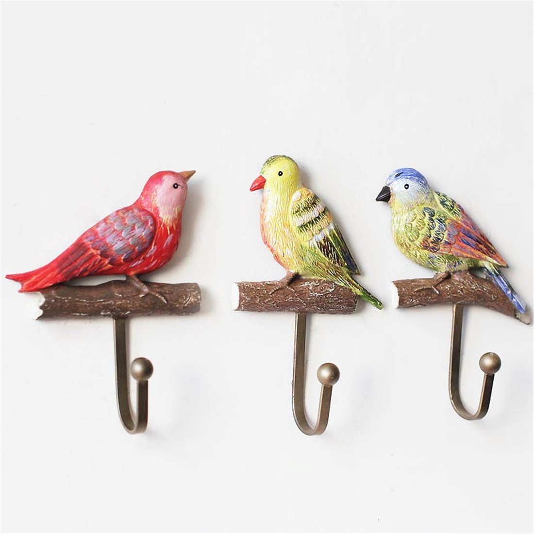 3 Pcs Vintage Hand Made Painted Poly Resin Sea Shell Sea Star Home Door Wall Mount Hooks Home Towel Clothes Hat Coat Key Hanger (Sea Shell)