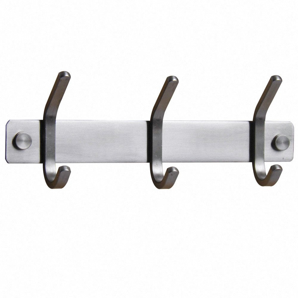 Heavy Duty 3 / 6 Hooks 304 Stainless Steel Kitchen / Bathroom Coat Hooks Bath Towel Hat Robe Hook Hanger Brushed Nickel