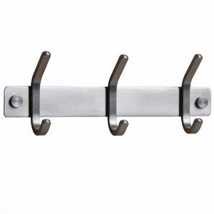 Heavy Duty 3 / 6 Hooks 304 Stainless Steel Kitchen / Bathroom Coat Hooks Bath Towel Hat Robe Hook Hanger Brushed Nickel