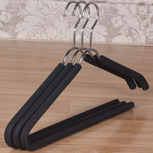 The best liangjun clothes hangers coat pants stainless steel non slip multifunctional drying rack pack of 10 40x21cm color black size 3 packs