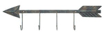 Your Heart's Delight 23.5" Patina Style Metal Arrow 4 Hook Coat Hanger