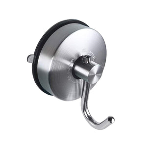 JOMOLA Vacuum Suction Cup Mop and Broom Holder Removable and Suitable for Kitchen Bathroom Laundry Room Closet and Garage Organization System 304 Stainless Steel Brushed Finish