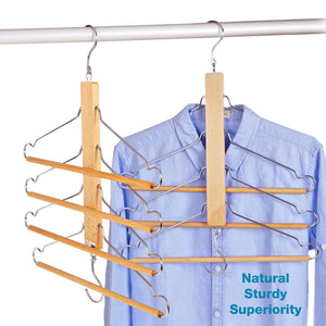 Top bestool pants hangers wooden pant hangers non slip wood hangers clothes hangers for closet space saving heavy duty coat hanger huggable baby hangers dual use trouser hanger