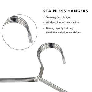 Related oika hangers 40 pack coat hangers clothes hangers stainless steel strong metal standard hanger 16 5 inch