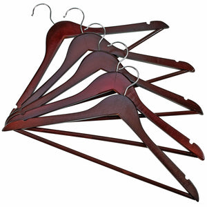Buy florida brands premium wooden mahogany suit hangers 96 pack of coat hangers and black dress suit ultra smooth hanger strong and durable suit hangers