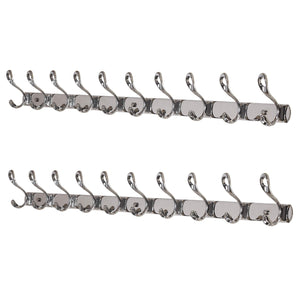 Related dseap wall mounted coat rack hook 10 hooks 37 5 8 long 16 hole to hole heavy duty stainless steel for coat hat towel robes mudroom bathroom entryway dual holes chromed 2 packs