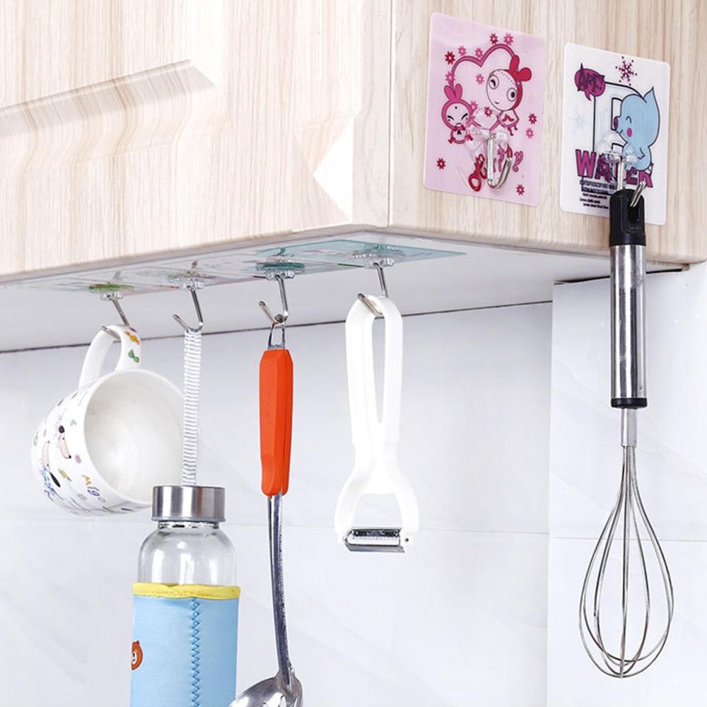 Creative Universal Super Strong Suction Wall Stick Hook Hanger Nail-free Holder Up for Kitchen Bathroom Tool Wall Hook Dropship