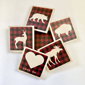 Plaid Maple Leaf