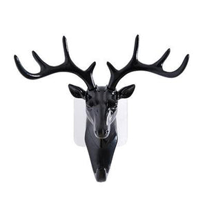 Personality antlers suction cup hooks handbag key hanger wall shelf for home decoration