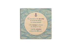 Clearance: Serenity Prayer Nautical 14 x 14