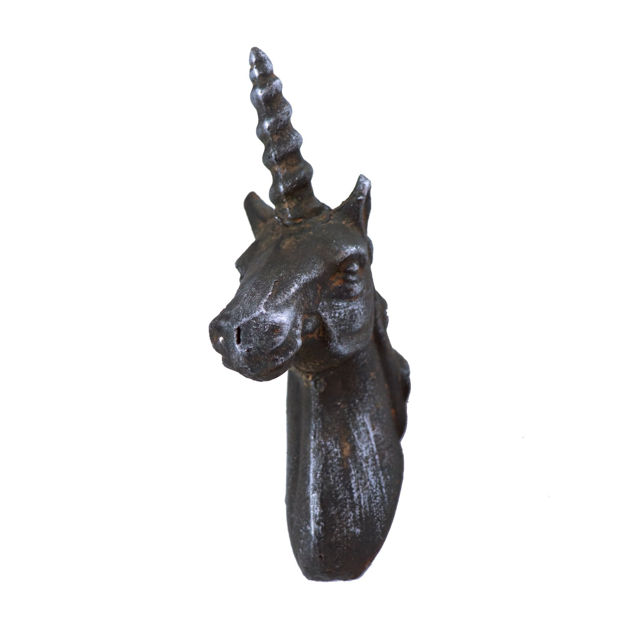 Brown Metal Unicorn Wall Hook