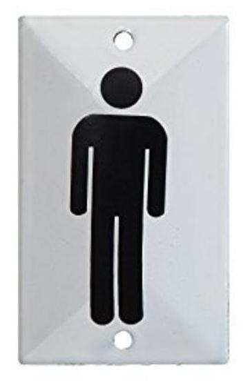 Enamel on Metal Figure Wall Plaque