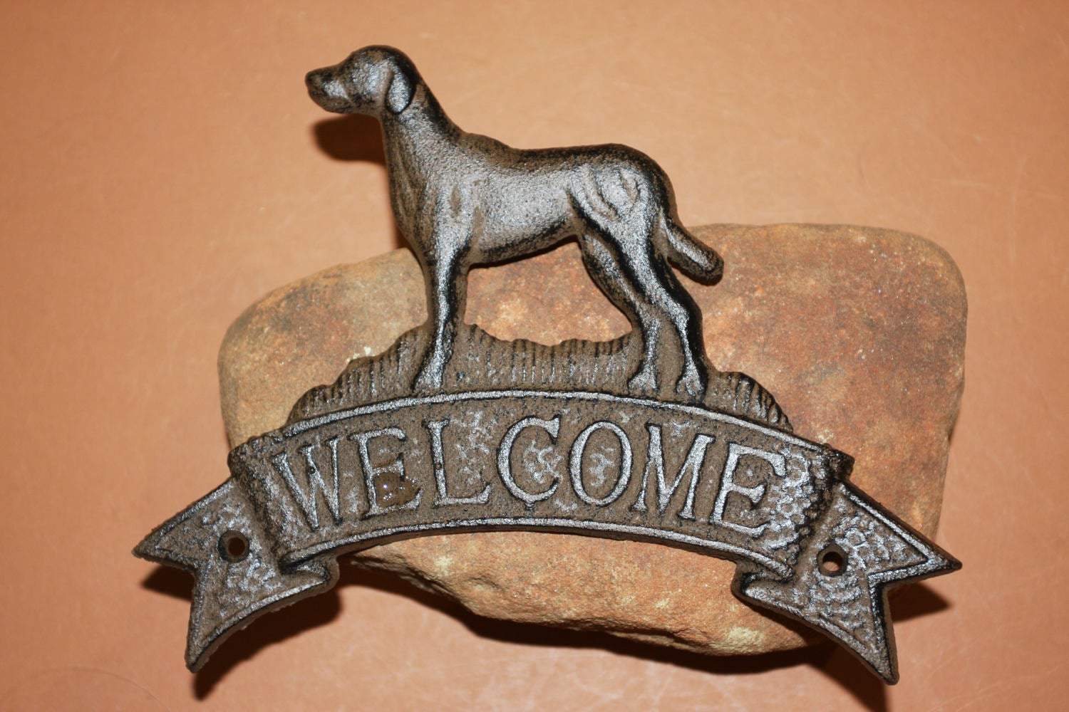 Labrador Retriever Welcome Sign, Free Shipping,Labrador Retriever Welcome Plaque,Labrador Retriever Front Door Decor,Cast Iron,W-33