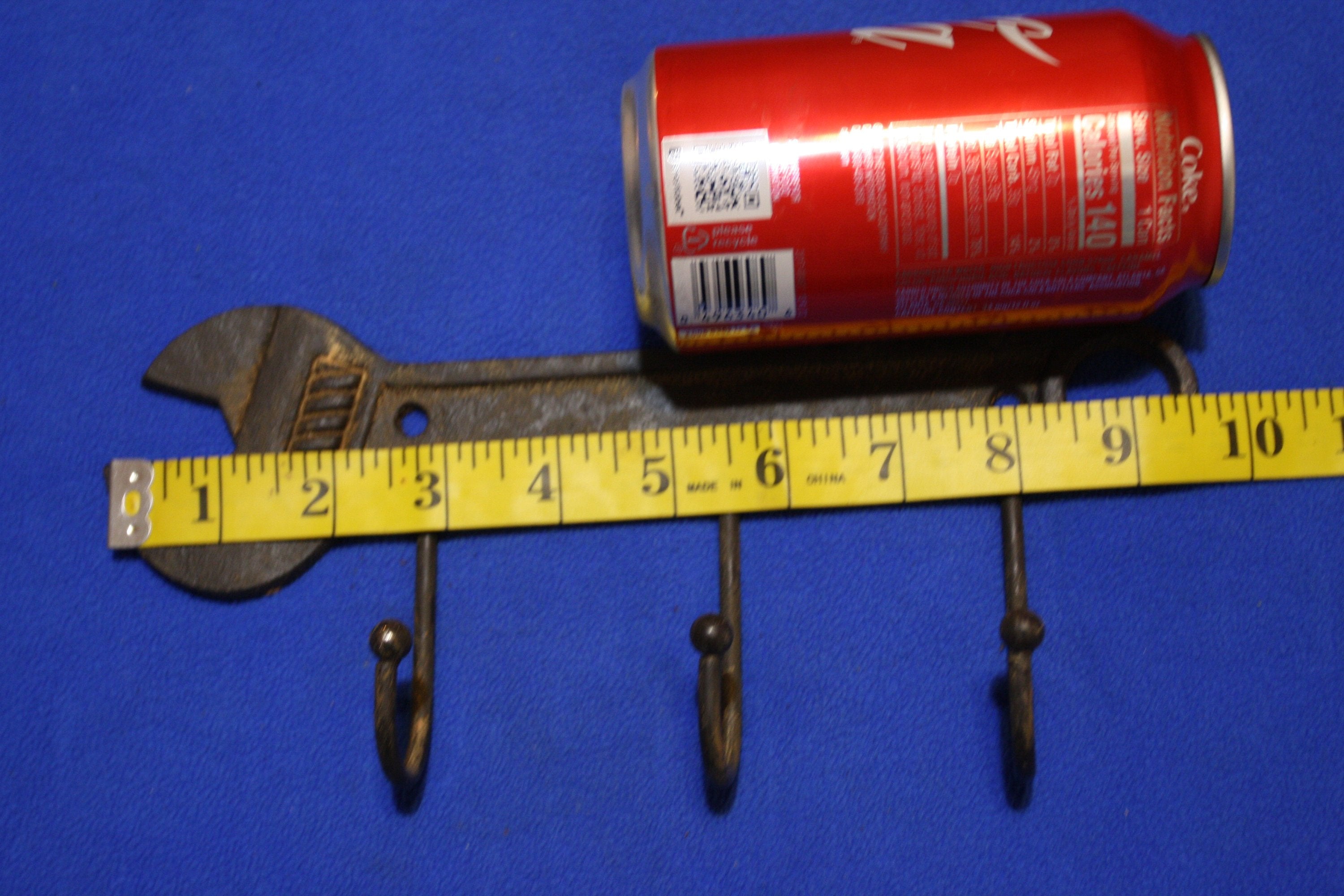 Crescent Wrench Cast Iron Wall Hooks 9 1/2 inch Volume Priced ~ H-37