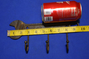 Crescent Wrench Cast Iron Wall Hooks 9 1/2 inch Volume Priced ~ H-37