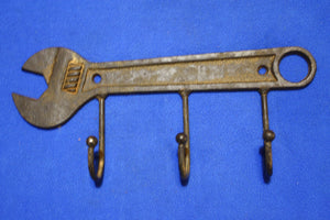 Crescent Wrench Cast Iron Wall Hooks 9 1/2 inch Volume Priced ~ H-37