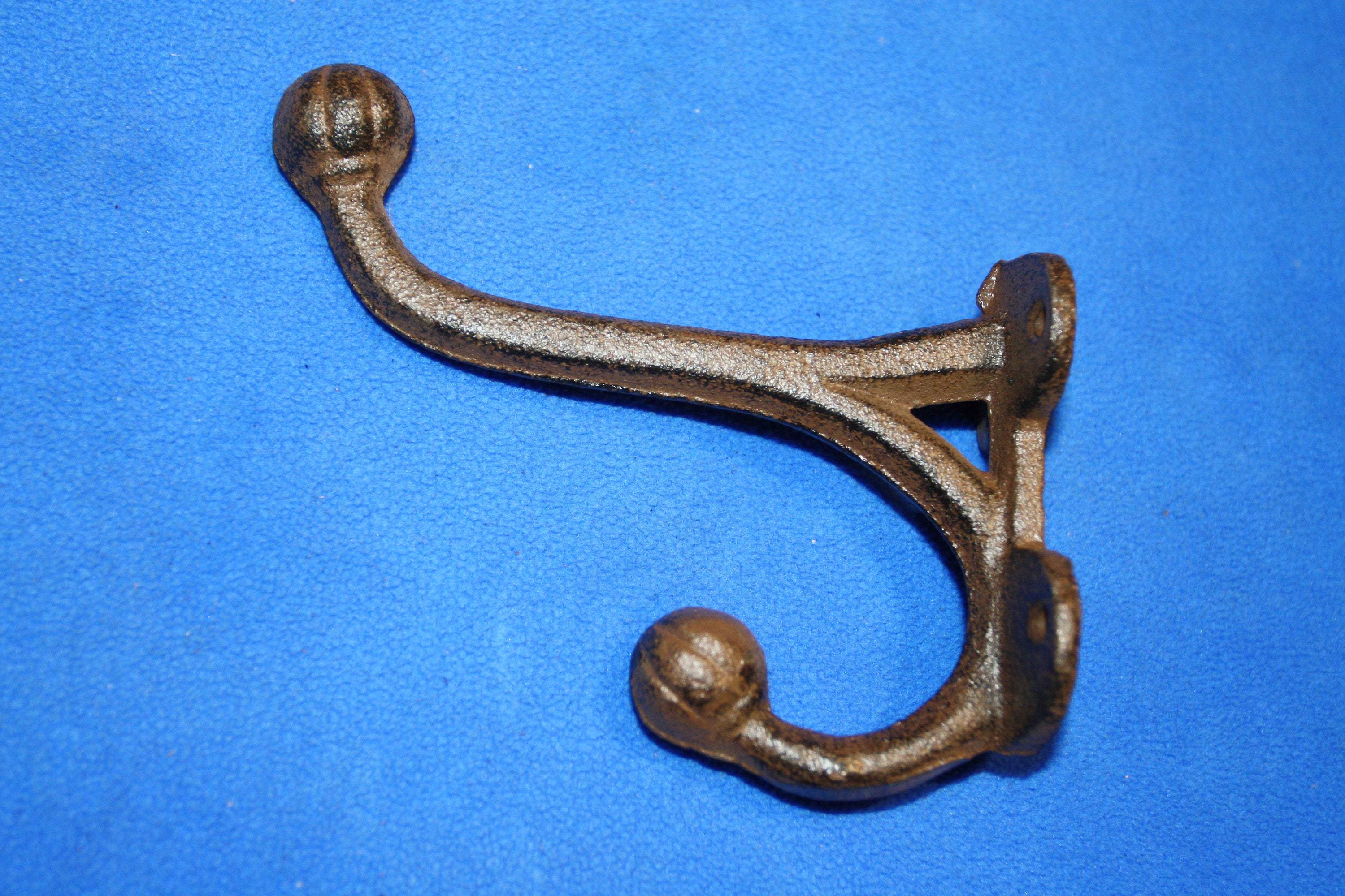 Americana Design Coat Hat Wall Hook Cast Iron 5 inch Volume priced ~ H-45