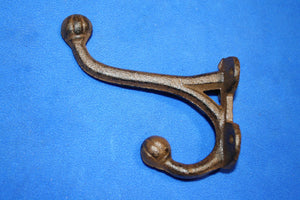 Americana Design Coat Hat Wall Hook Cast Iron 5 inch Volume priced ~ H-45