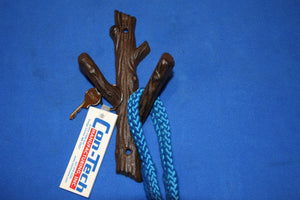 Rustic Cabin Lodge Forest Wall Decor, Tree Branch Wall Hooks, Cast Iron, 7 1/2&quot; tall, Volume Priced, H-42