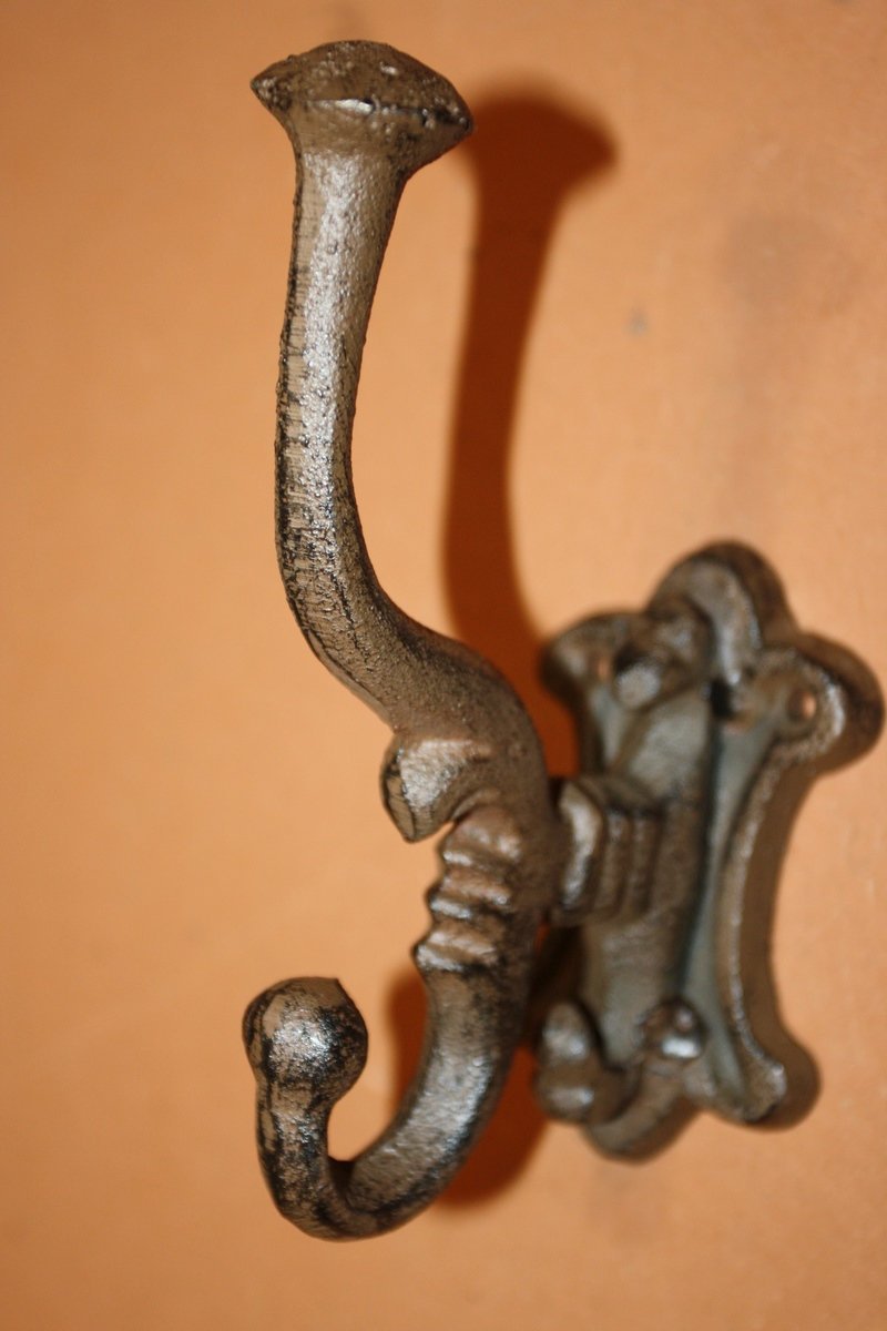 Elegant Farmhouse Hallway Coat & Hat Wall Hooks Top and Bottom Hooks. Volume Priced ~  H-17