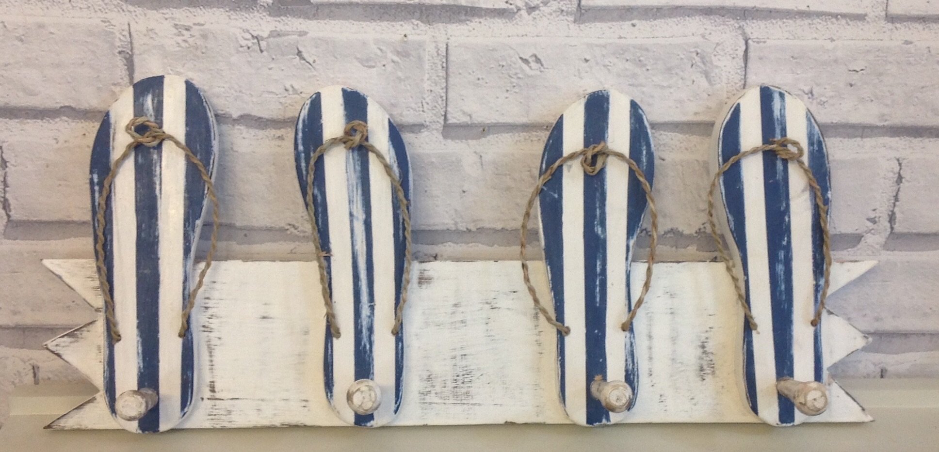 Pair Of Wooden Flip Flop Hooks