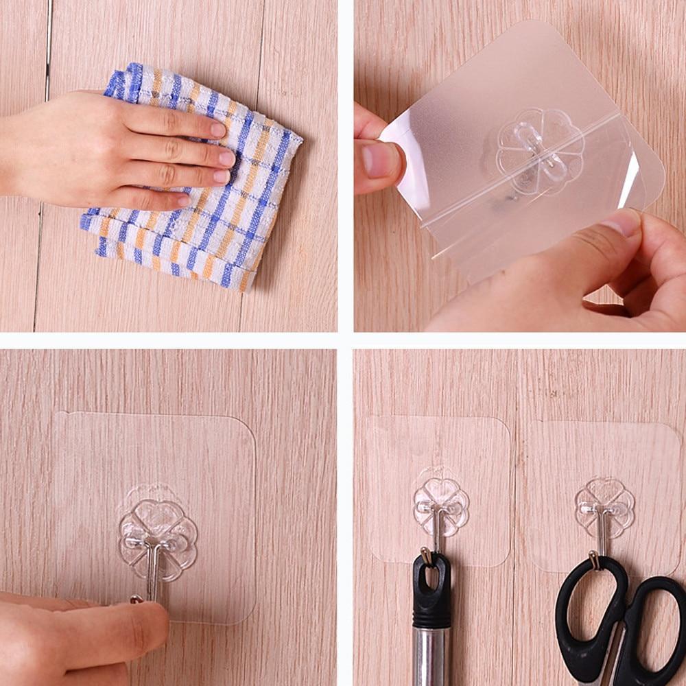 6PCs Wall Hooks/ Strong Transparent Suction Cup Sucker Hanger on Sale