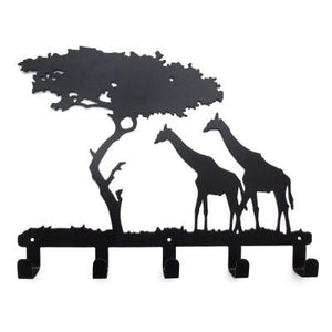 Mp Creative iron hook Elephant Giraffe Wall hook Robe coats Bathroom hooks Home accessories kitchen hanger
